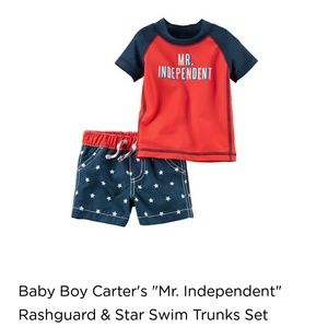 Carter's Swim - Carter's 4th July rashguard swimsuit Carter's Swim - Carter's 4th July rashguard swimsuit